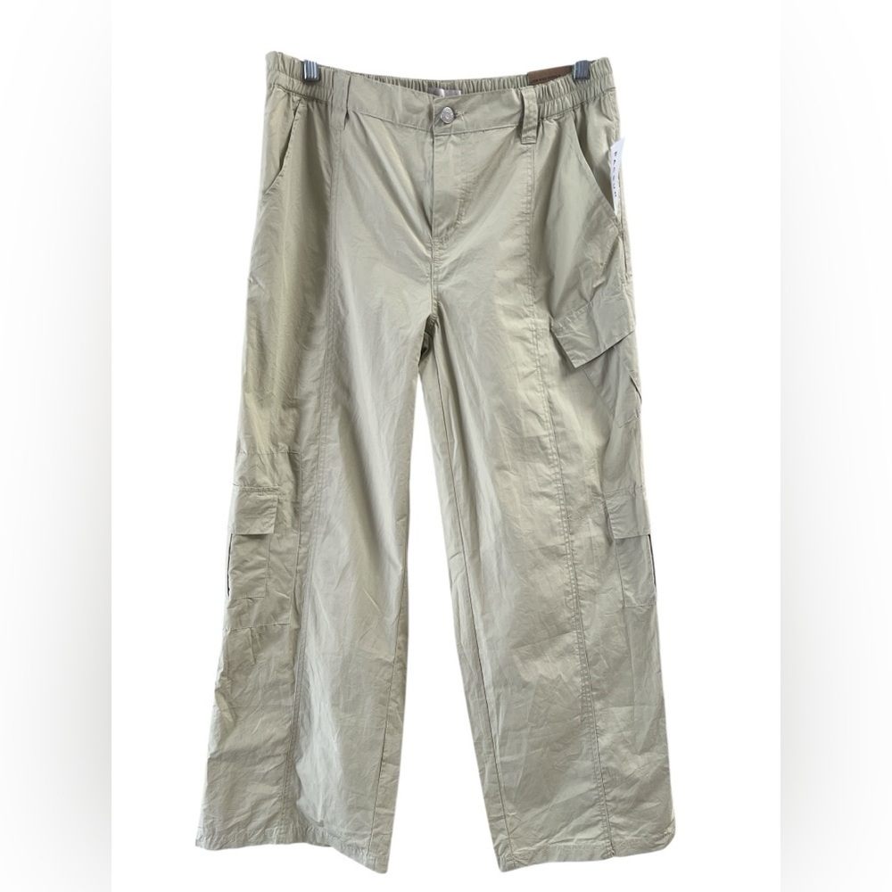 PACSUN Tan low rise wide leg cargo sweat pants